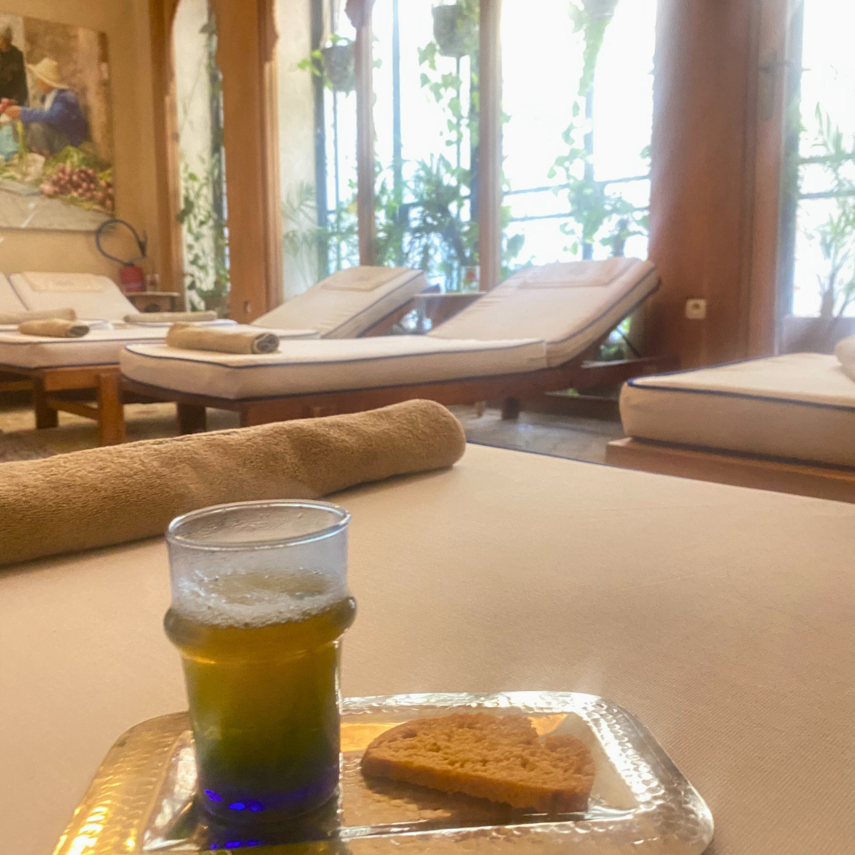 Mint Tea and Biscuit on a Tray, Photo Credit: Joy Grant
