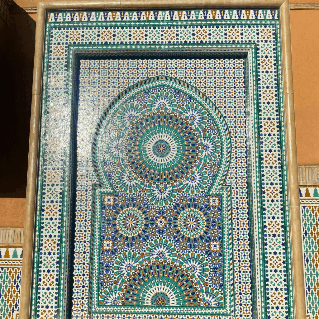 Tiled wall outside of Ensemble Artisanal